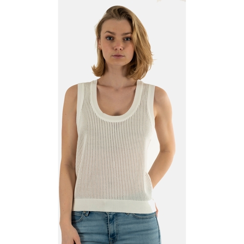 Vêtements Femme Débardeurs / T-shirts sans manche Freeman T.Porter 2412741a Blanc