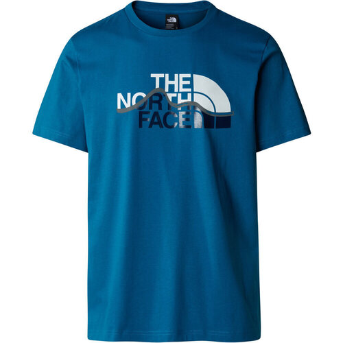 Vêtements Homme Chemises manches courtes The North Face M S/S MOUNTAIN LINE TEE Bleu