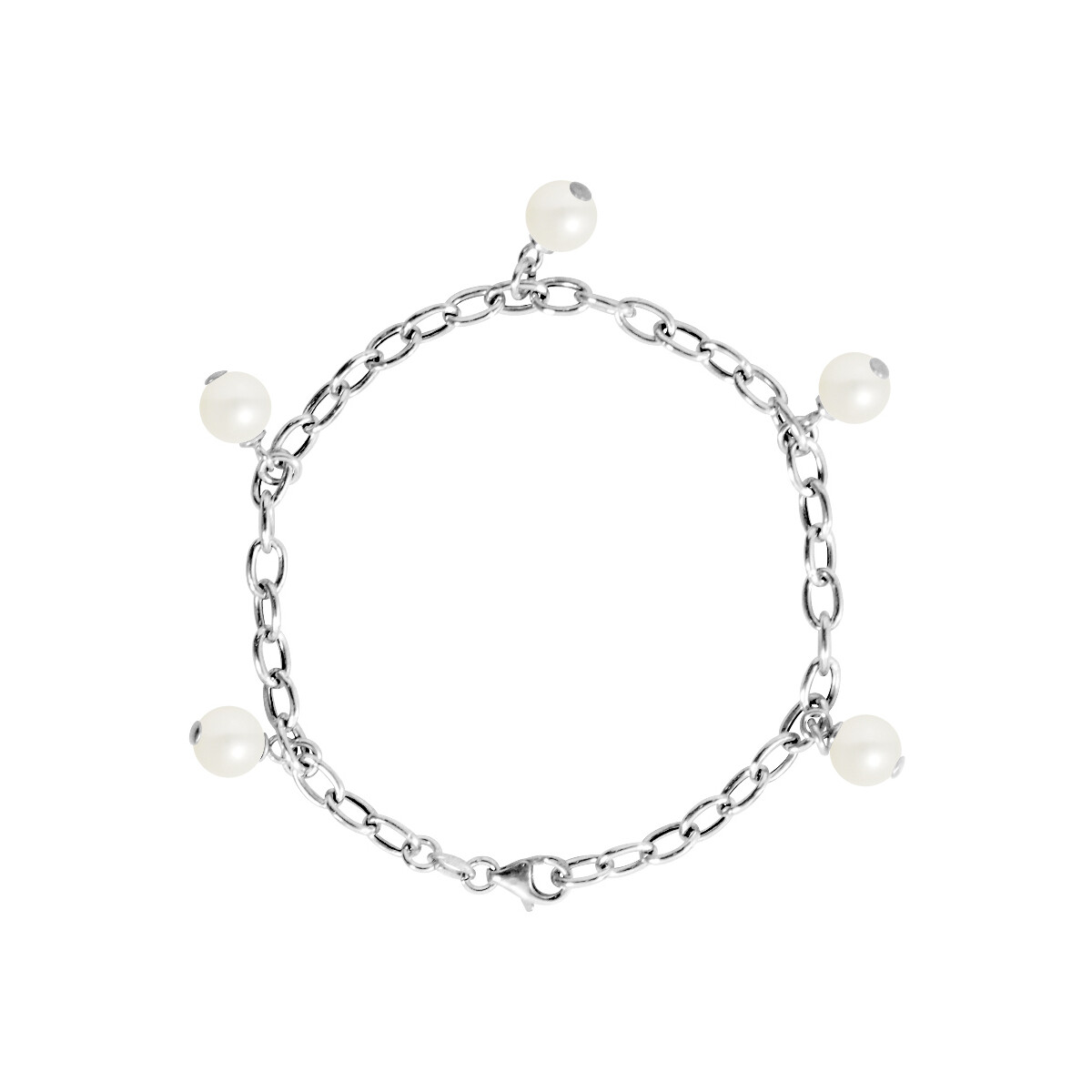 Montres & Bijoux Femme Bracelets Perlinea Bracelet Elora  blanc naturel