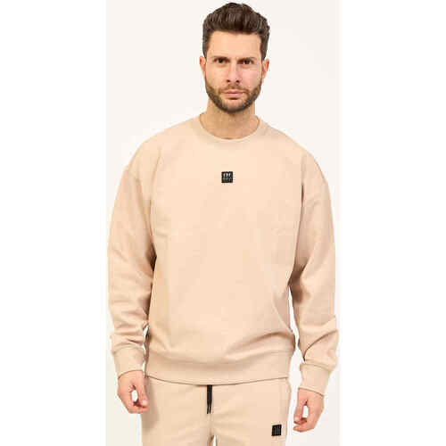 Vêtements Homme Sweats BOSS Sweat-shirt à col rond homme  avec logo décomposé Beige