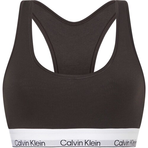 Sous-vêtements Femme Triangles / Sans armatures BDS Calvin Klein Jeans Unlined Bralette Noir