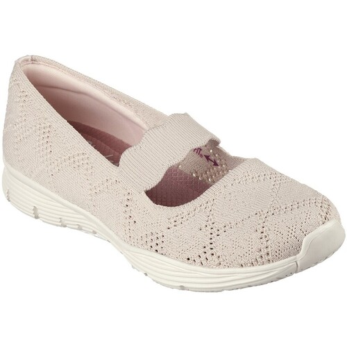 Chaussures Femme Baskets mode Skechers MERCEDITAS CON ELÁSTICO  Seager - Casual Party BEIGE Multicolore