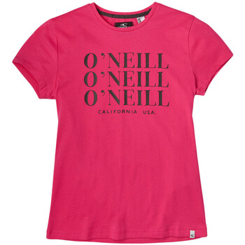 Vêtements Fille T-shirts manches courtes O'neill 1A7398-4102 Rose