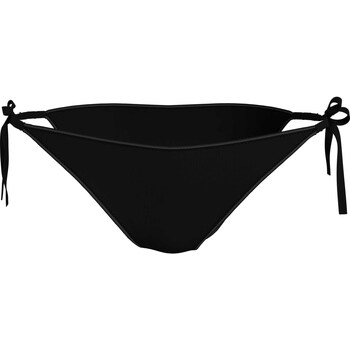 Vêtements Femme Maillots de bain 2 pièces Calvin Klein Jeans String Side Tie Bikini Noir