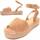 Chaussures Femme Sandales et Nu-pieds Leindia 85450 Beige