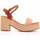 Chaussures Femme Sandales et Nu-pieds Leindia 85452 Beige