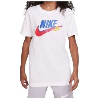 Vêtements Garçon T-shirts manches courtes Nike Camiseta Nio-a   Sporwear FD1201 Blanc