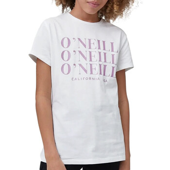 Vêtements Fille T-shirts manches courtes O'neill 1A7398-1030 Blanc