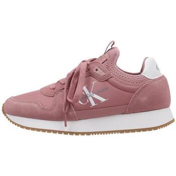 Chaussures Femme Baskets basses Calvin Klein Jeans RUNNER SOCK LACEUP NY-LTH W Rose
