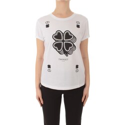 Vêtements PLS30896 T-shirts manches courtes Twin Set 241TP2702 Blanc