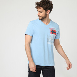 Vêtements Homme T-shirts & Polos Geographical Norway JIXI t-shirt pour homme Bleu