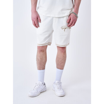 Vêtements Homme striped Shorts / Bermudas Project X Paris Short 2340019 Blanc