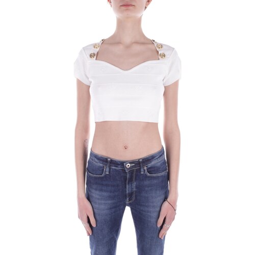 Vêtements Femme T-shirts Deluxe manches courtes Pinko 102882 A1LK Blanc