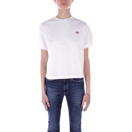 Vêtements Femme College T-shirt Printed Long Sleeved Dickies DK0A4Y8L Blanc
