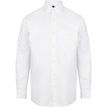 Vêtements Homme Chemises manches longues Henbury Classic Blanc
