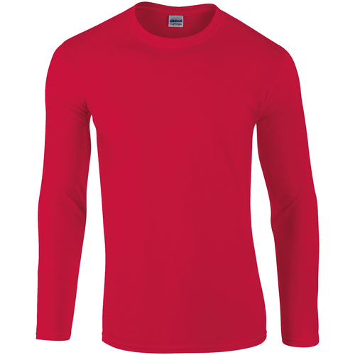 Vêtements Femme T-shirts manches longues Gildan GD011 Rouge
