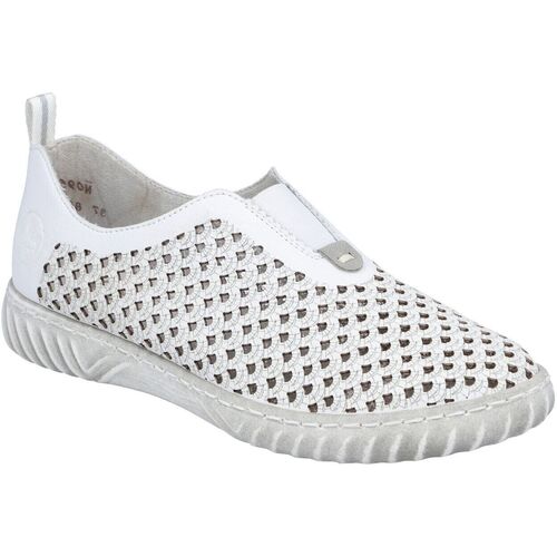 Chaussures Femme Mocassins Rieker N0965 Blanc