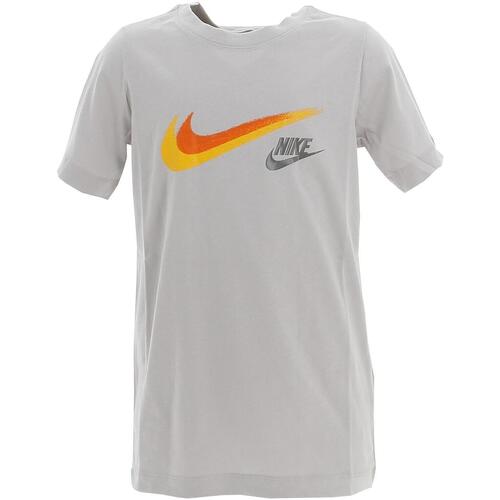 Vêtements Garçon T-shirts manches courtes Nike B nsw si ss tee Gris