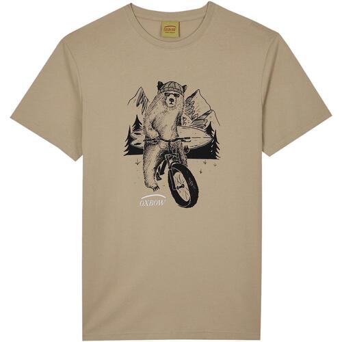 Vêtements Homme myspartoo - get inspired Oxbow Tee shirt manches courtes graphique Beige