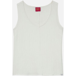 Vêtements Femme T-shirts manches courtes Oxbow Débardeur en coton délavé CALLUMA Blanc