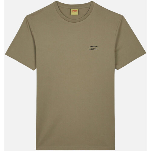 Vêtements Homme Paniers / boites et corbeilles Oxbow Tee shirt manches courtes graphique TRACUA Vert