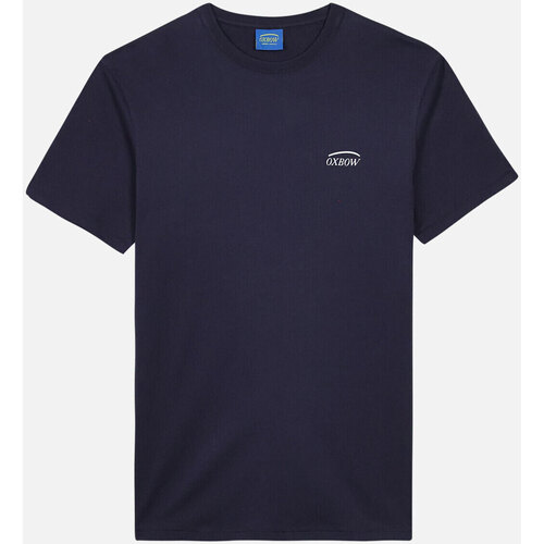 Vêtements Homme Paniers / boites et corbeilles Oxbow Tee shirt manches courtes graphique TOREA Bleu