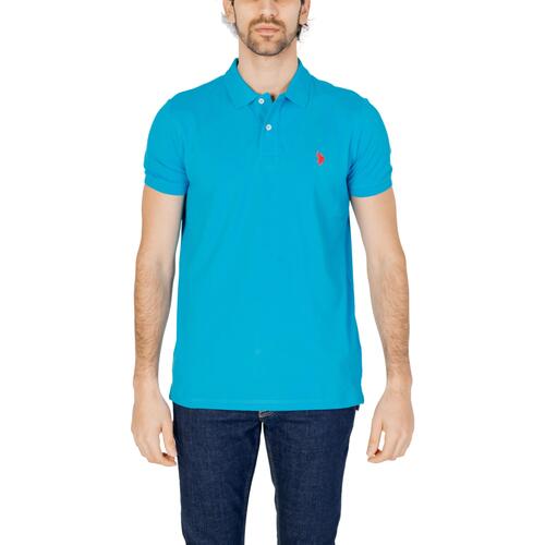 Vêtements Homme office-accessories men polo-shirts accessories Shirts U.S Polo Assn. 67355 41029 Bleu