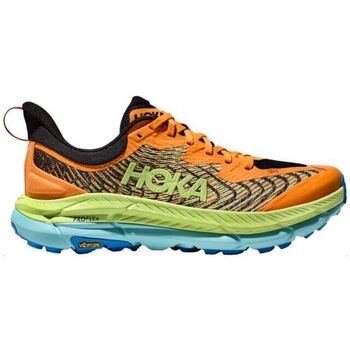 Chaussures Homme Running / trail carvao Hoka one one Baskets Mafate Speed 4 Homme Solar Flare/Lettuce Orange