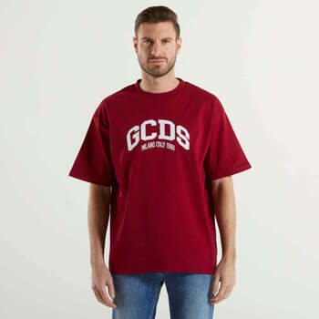 Vêtements Homme Topman Tekstureret t-shirt med lomme i ecrufarve Gcds  Rouge