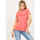 Vêtements Femme T-shirts & Polos BOSS T-shirt femme  en jersey de coton avec logo Rose