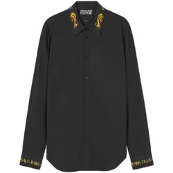 Vêtements Homme Chemises manches longues Versace Jeans Couture 76GAL2SW-N0132 Noir