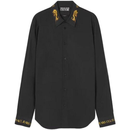 Vêtements Homme Chemises manches longues Versace Nolan Jeans Couture 76GAL2SW-N0132 Noir