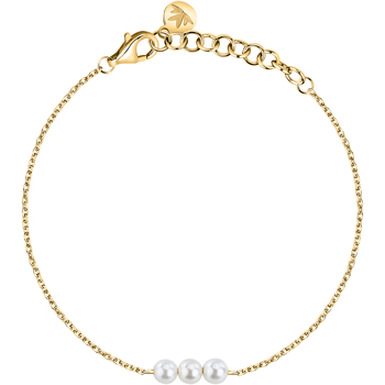 Montres & Bijoux Femme Bijoux Morellato Bracelet en argent 925/1000 recyclé et perle de culture Doré