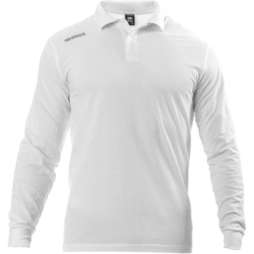 Vêtements T-shirts & Polos Errea Polo Team Colour 2012 Ml Blanc