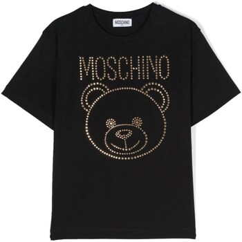 Vêtements Fille T-shirts manches courtes Moschino HBM060LBA10 Noir