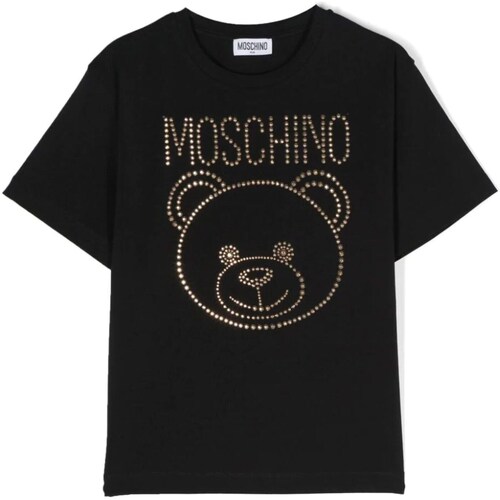 Vêtements Fille Warehouse Grön satin-t-shirt med kantränder Moschino HBM060LBA10 Noir