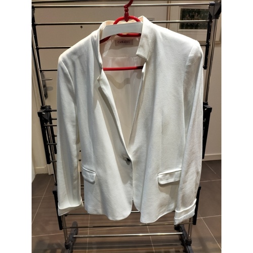 Vêtements Femme Vestes / Blazers Camaieu veste légére Blanc