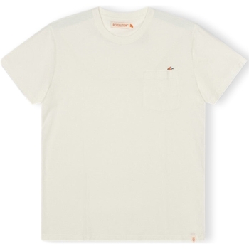 Vêtements Homme Un Matin dEté Revolution T-Shirt Regular 1341 BOR - Off-White Blanc