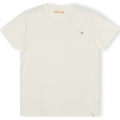 Vêtements Homme T-shirts & Polos Revolution T-Shirt Regular 1341 BOR - Off-White Blanc