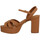 Chaussures Femme Sandales et Nu-pieds Lola Cruz 414p Cuir Femme Tan Marron