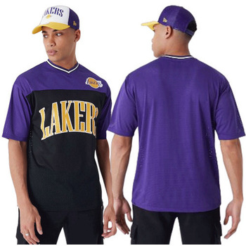 Vêtements Homme Débardeurs / T-shirts sans manche New-Era Tee shirt homme Lakers 60435446 Violet