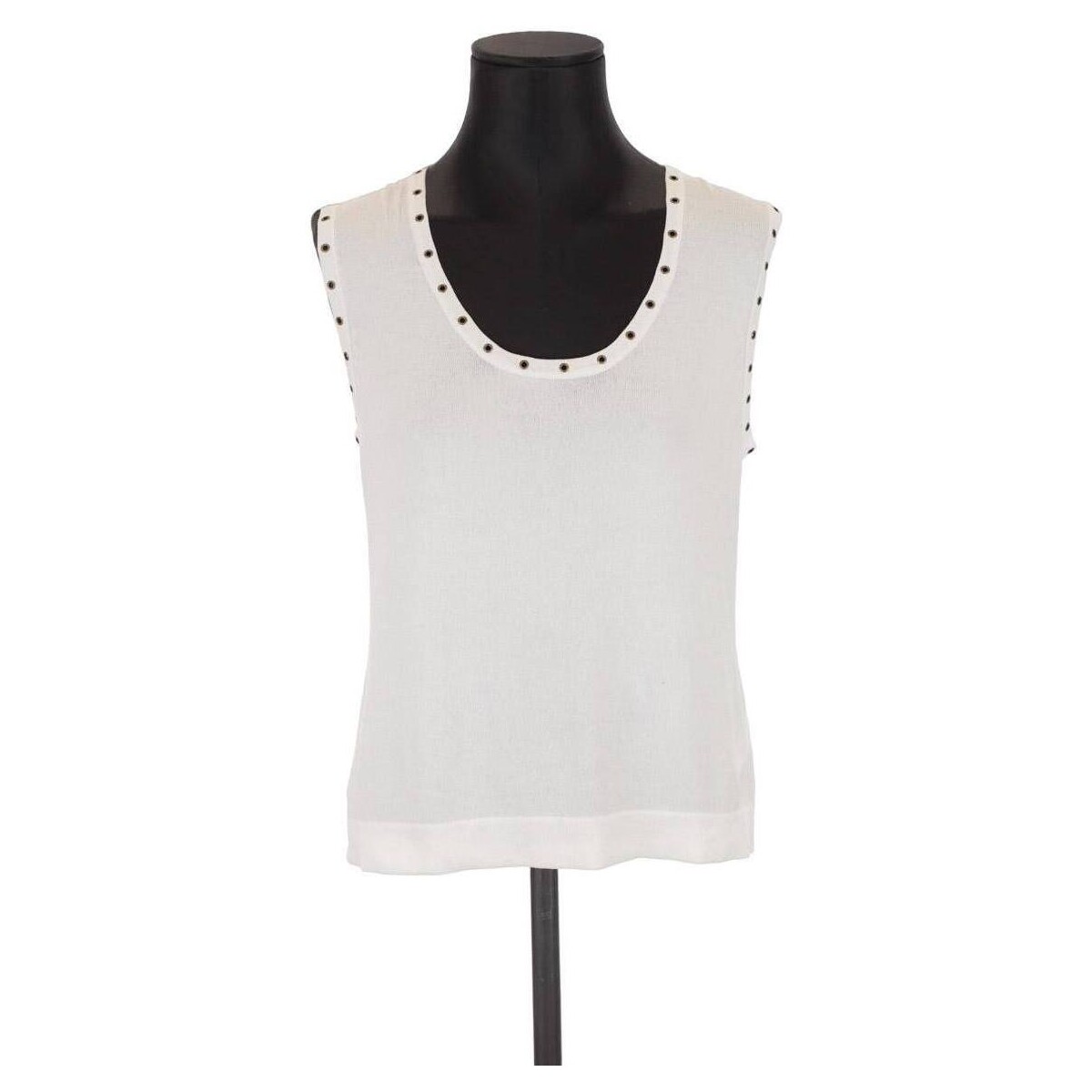 Vêtements Femme Débardeurs / T-shirts sans manche Gerard Darel Top blanc Blanc
