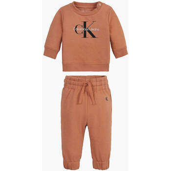 Vêtements Garçon Ensembles de survêtement Calvin Klein Jeans  Marron