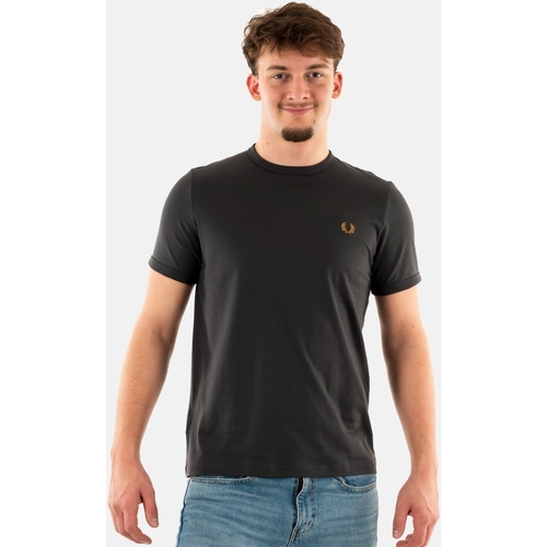 Vêtements Homme T-shirts manches courtes Fred Perry m3519 Gris