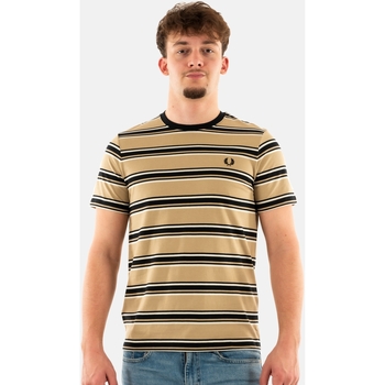 Vêtements Homme T-shirts manches courtes Fred Perry m6557 Beige