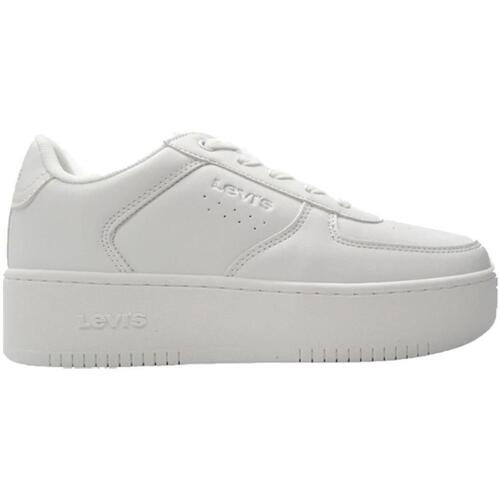 Chaussures Fille Baskets front Levi's  Blanc