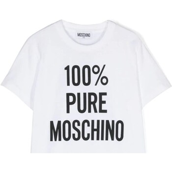 Vêtements Garçon T-shirts manches longues Moschino HNM04KLAA01 Blanc