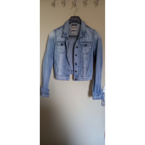 Vêtements Femme Rideaux / stores Creeks Veste en jeans Bleu