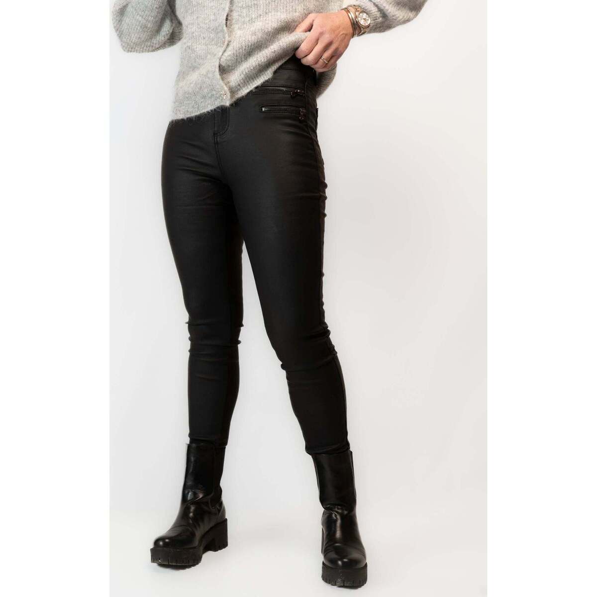 Vêtements Femme Pantalons Elegance Bien Et Pantalon noir Milan Noir