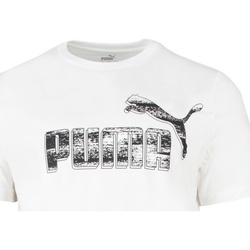Vêtements Homme Polos manches courtes Puma GRAPHICS No. 1 Logo Blanc